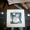 1865 liberty 3 cent silver coin