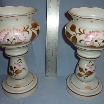 Hand Painted in germany U.S. Zone Lamp pedelstals Tilden-Thurber - Lamps