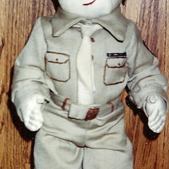 WW2 cloth Army Doll