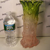 Large Blown Molded Tree Trunk Vase with Ground Pontil