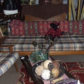 Mid century Danish modern teak sofa set, Unknown maker