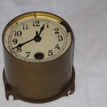 antique small wind up clock insert. - Clocks