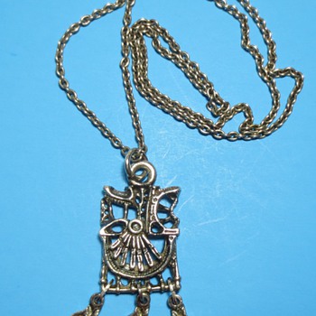 Brutalist Modernist Pendant Necklace