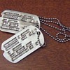 WW2 notched dog tags with NOK c. 1942