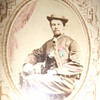 Hand tinted CDV of Civil War soldier 