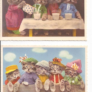 Fancy Kittens Drinking Tea Makes Me Happy