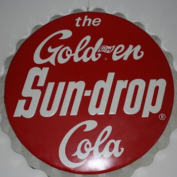 1965 34" Sundrop Bottle cap sign
