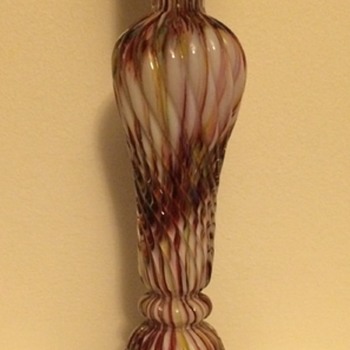 Welz honeycomb candlestick - Art Glass
