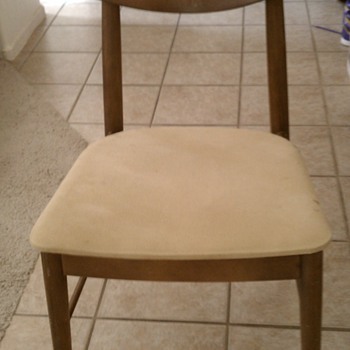 Mid Century Dining chairs and table in progress - Stanley?