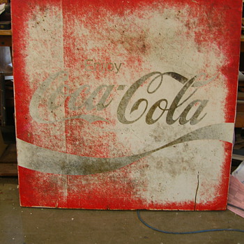 Circa 1980s Coke Sign - Coca-Cola