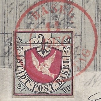 Basel Dove - Swiss Cantonal On cover - Stamps