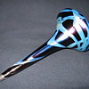  Kralik art glass Epergne piece Decor is Banded ca 1900