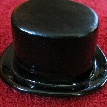 Vintage Ceramic Salesman Sample Black Top Hat - Cavanagh