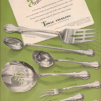 1950 Towle Sterling Advertisement - Fr. Provincial 