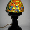 Czechoslovakia art glass Boudoir Lamp 1920's 1930's Ruckl production Satin finished Shade