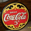 Antique Vintage 5cent Coca-Cola Sign 