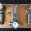 Patented 1907 to 1918 The Minneapolis Honeywell Jewell Brass Automatic Heat Regulator Art Deco Clock Thermostats With Keys