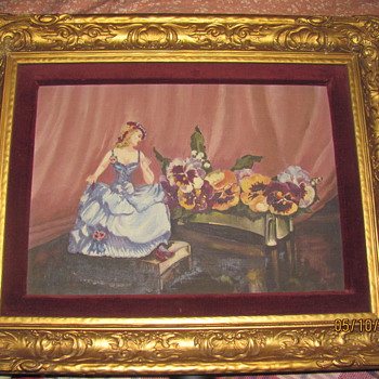 Girl in painting