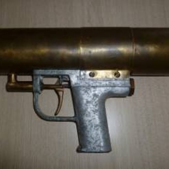 Rarest vintage fire extinguisher you've ever seen? -- Pistol stytle brass canister!!!! - Firefighting