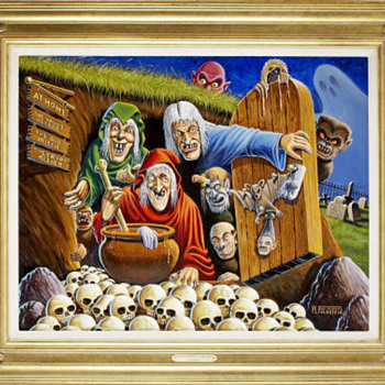 Al Feldstein Tales of Terror Annual #2 (Revisited) Painting Original Art - Comic Books