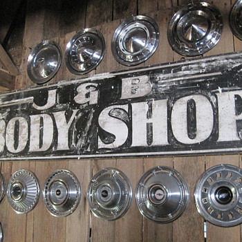 J&B chevrolet body shop sign - Signs