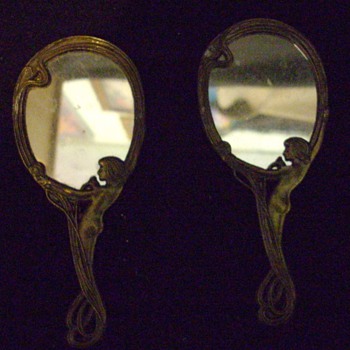 Small Art Nouveau mirrors.