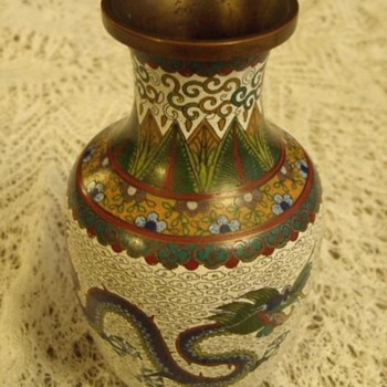 Chinese cloisonne vase? - Asian