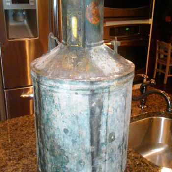 5 gallon Wm Neil co. gas fluid measure before clean-up