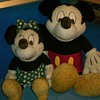 Large Disney Mickey and Mini Mouse Dolls
