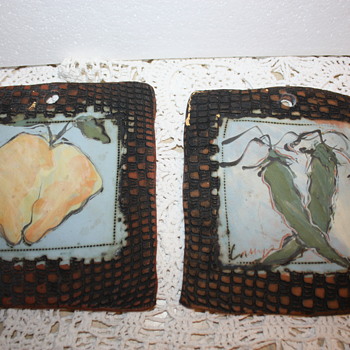Primitive Clay Art Tiles - Pottery