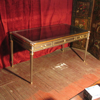 louis XVI repro in steel and brass