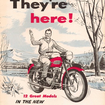 1957 Triumph Motorcycles Brochure - Advertising