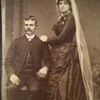  Black Wedding dress old photo 