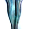 RINDSKOPF'S FEATHERED TEAL BLUE VASES.