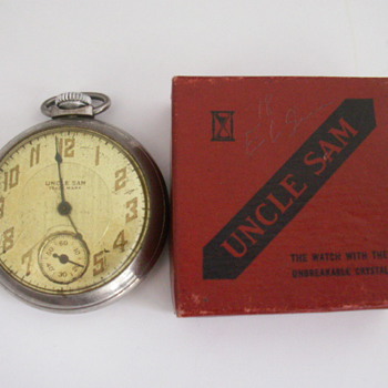 1934 Ingraham Uncle Sam Trade Mark - Pocket Watches