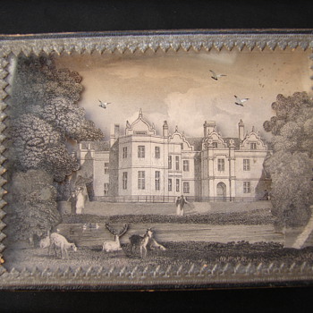 Strange 3-D Paper Scene Trinket Box - Victorian Era