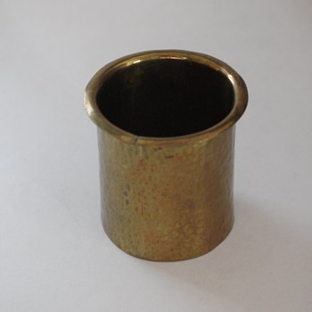 My grandfather's brass artillary shells from WWI.