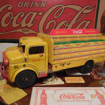 1950's Coca-Cola Tin Truck by Marx - Coca-Cola