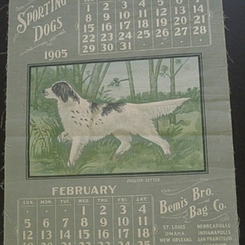 1905 Bemis Bros. Bag Co. Advertising Calendar - Advertising