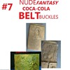 #7 nude coca cola belt buckles