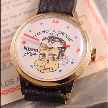 Nixon "I am not a crook" wristwatch