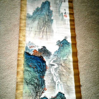 Chinese Bamboo Scroll
