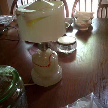 Art Deco Alabaster Lamp?