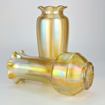 Loetz Silberiris Crystal Stripe - Art Glass