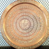 Egyptian silver and copper table.