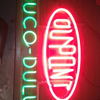 Very old Dupont Duco/Dulux neon sign