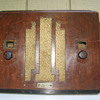 "Silver Bell" table top radio, wood with tubes