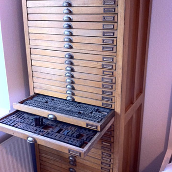 Hermann Osterland Printers Cabinet