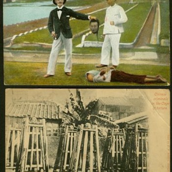 Two early '900 colonial postcards