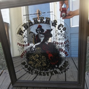 W. Baker & Co. Advertising Mirror - Advertising